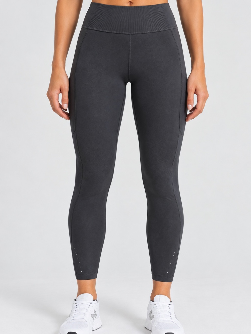 Lululemon Get Low HR Training Tight 25” Women 8 Black Gray NWT LW5GR0S